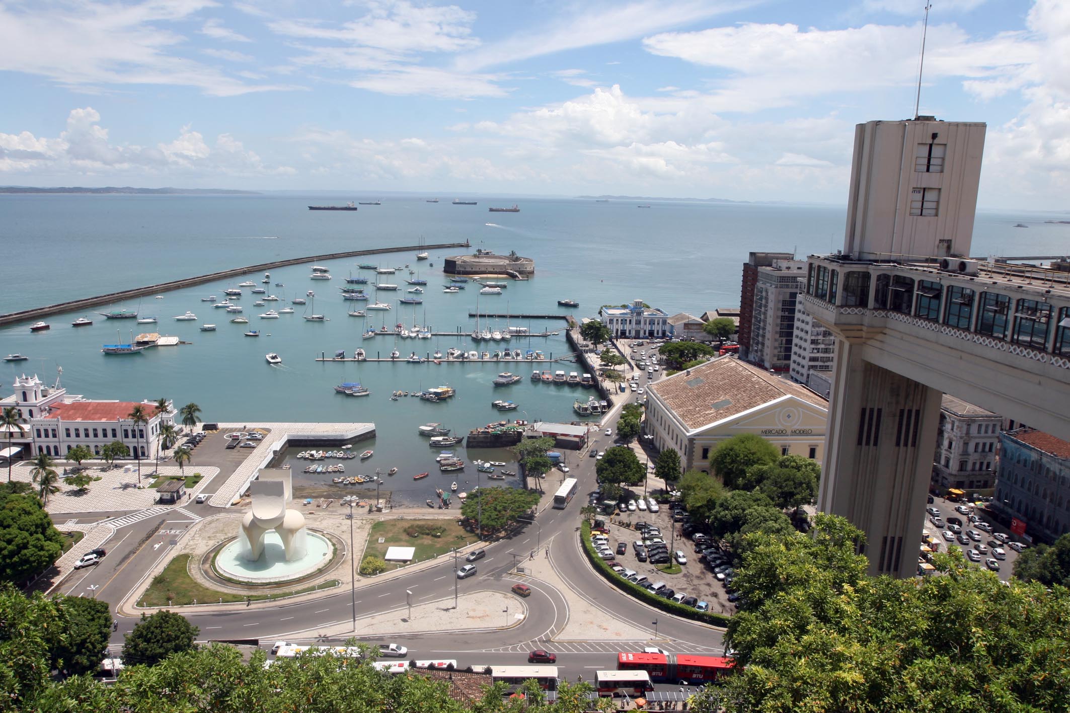 Vista da Baía de Todos os Santos a partir da Cidade Alta