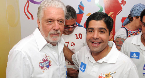 Wagner e Neto em velhos carnavais