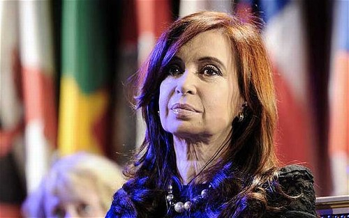 A vice-presidente da Argentina, Cristina Kirchner