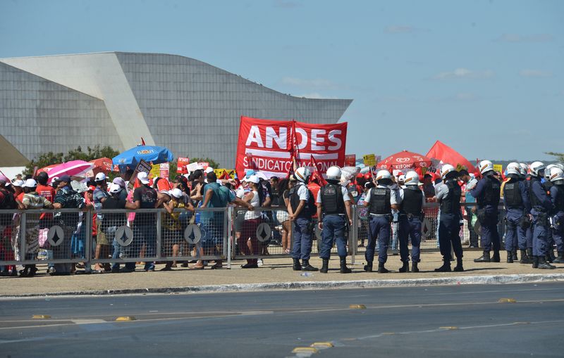 Protesto de servidores em Brasília