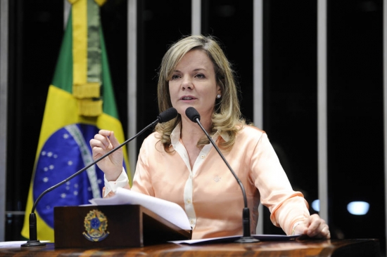 Gleisi Hoffmann, presidente do PT