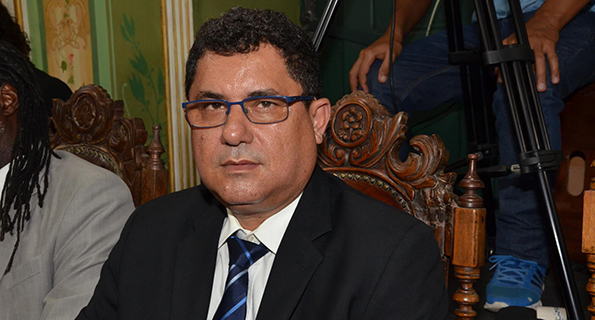 O vereador Hélio Ferreira (PCdoB), presidente do Sindicato dos Rodoviários