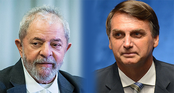 Ex-presidente Lula (PT) e o presidente Jair Bolsonaro (PL)