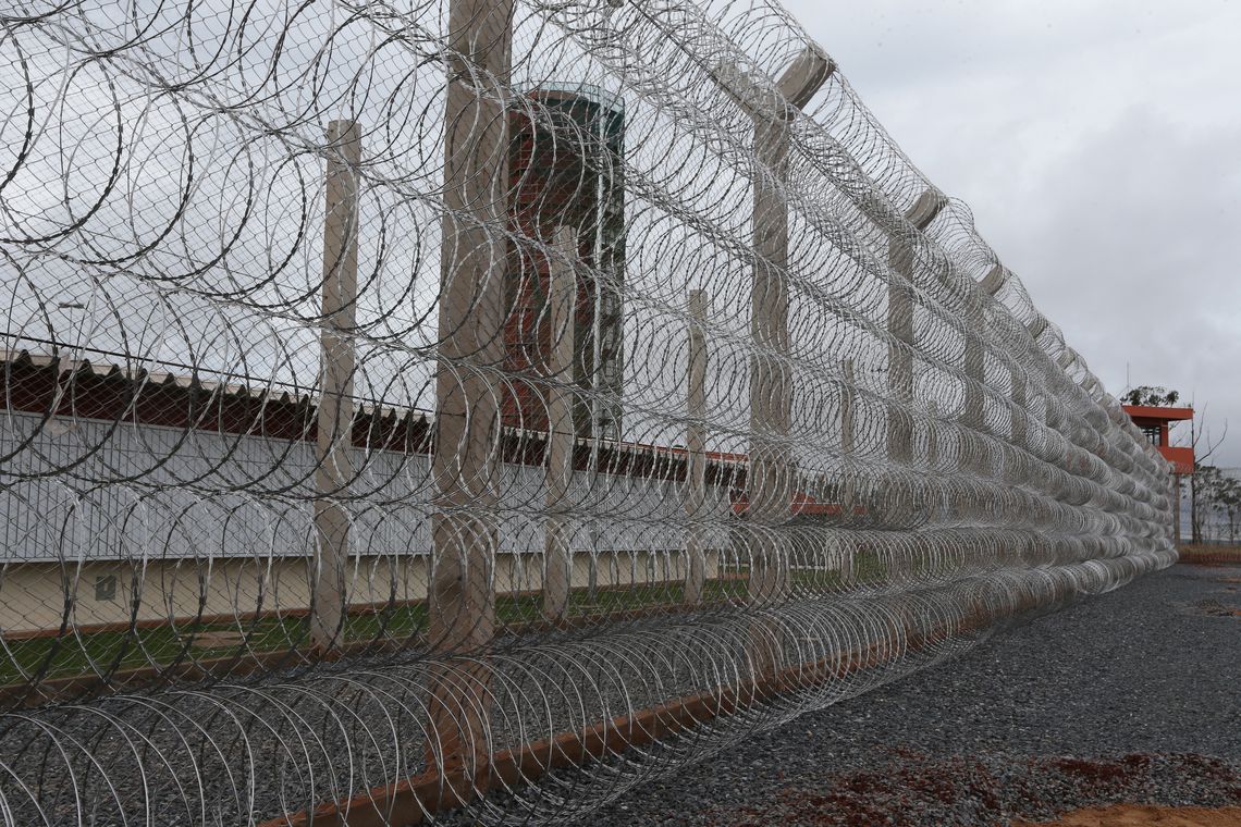 A penitenciária federal de segurança máxima de Brasília, dentro do Complexo Penitenciário da Papuda
