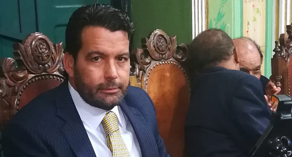 O vereador Paulo  Magalhães Jr (DEM)