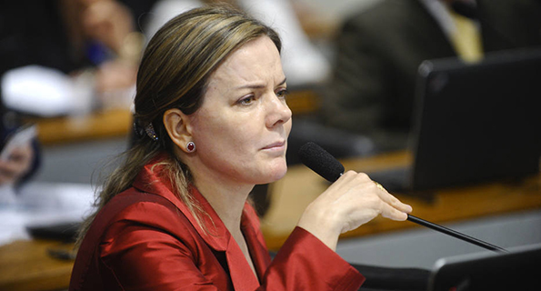 Gleisi Hoffmann, presidente do PT