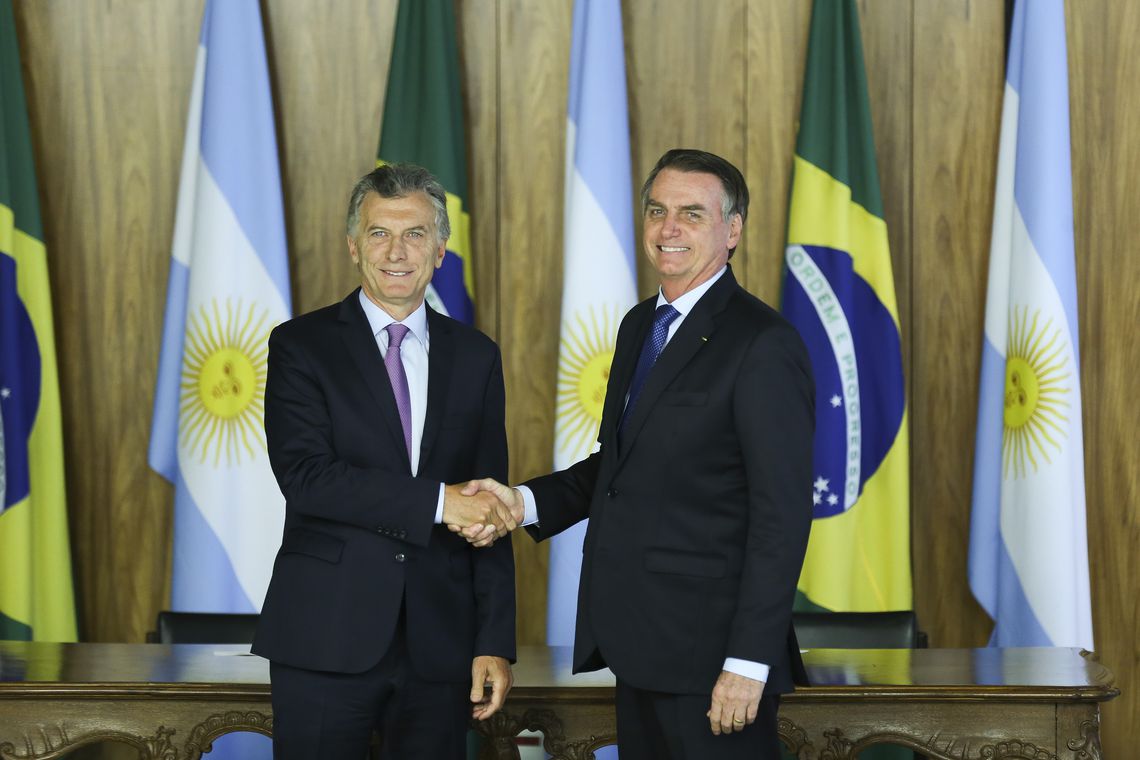 Maurício Macri e Jair Bolsonaro