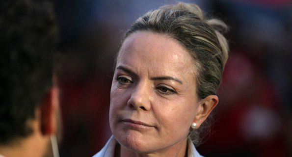 Gleisi Hoffmann, presidente do PT Gleisi Hoffmann, presidente do PT