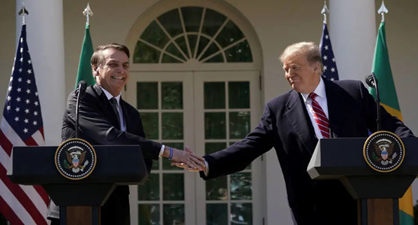 Bolsonaro e Trump em Washington Bolsonaro e Trump em Washington