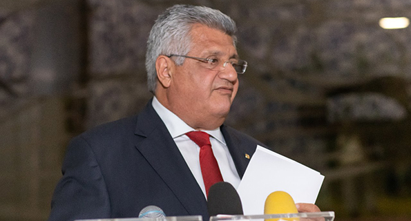 O candidato a prefeito de Salvador, deputado federal Bacelar (Podemos)