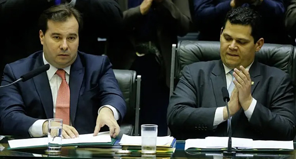 Rodrigo Maia e Davi Alcolumbre