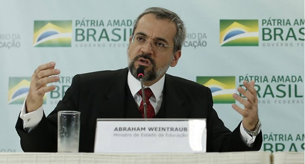 O ministro da Educação, Abraham Weintraub