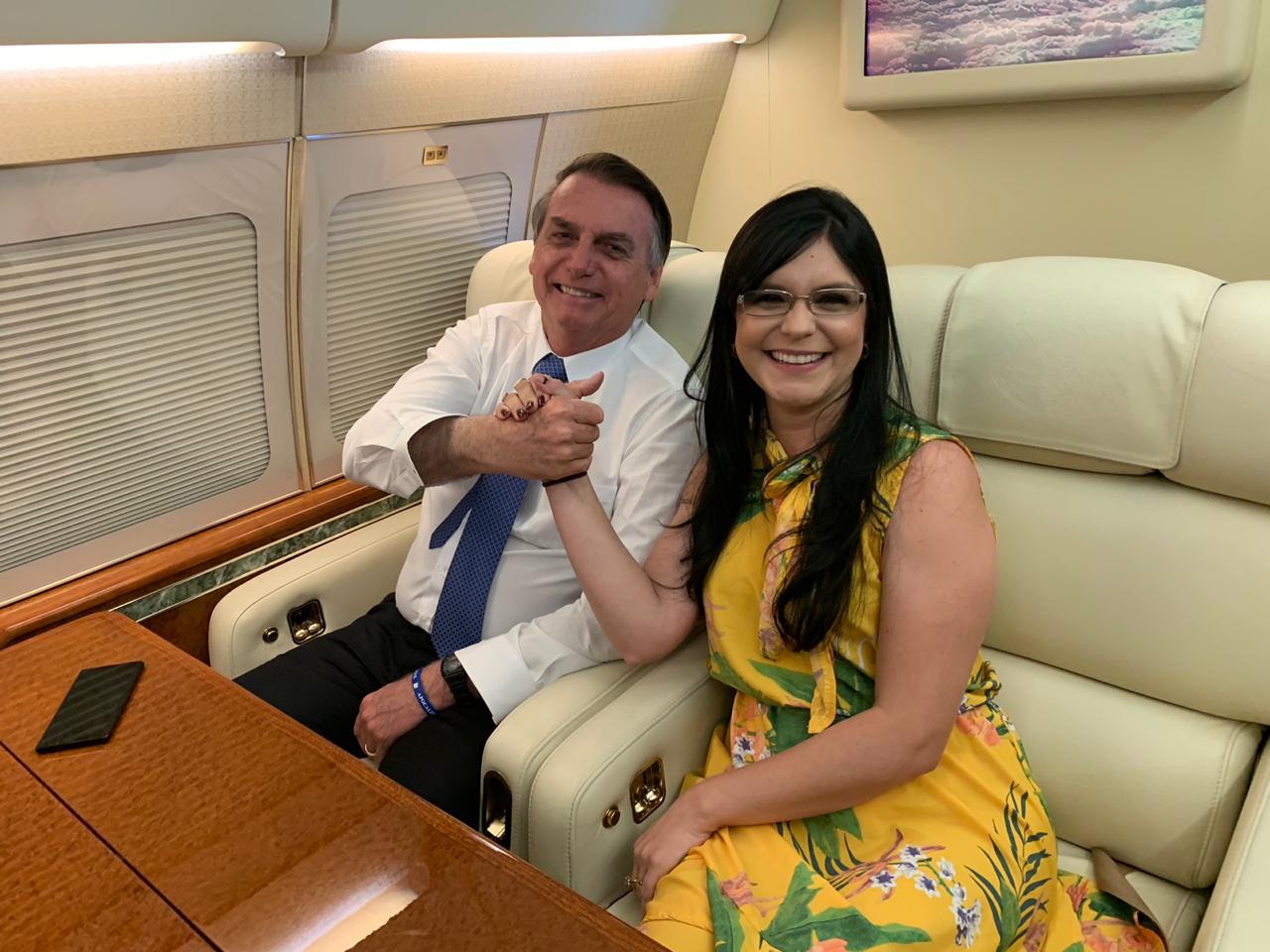 Jair Bolsonaro e Dayane Pimentel