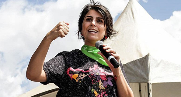 A candidata a prefeita de Porto Alegre Manuela D’Ávila (PCdoB) A candidata a prefeita de Porto Alegre Manuela D’Ávila (PCdoB)