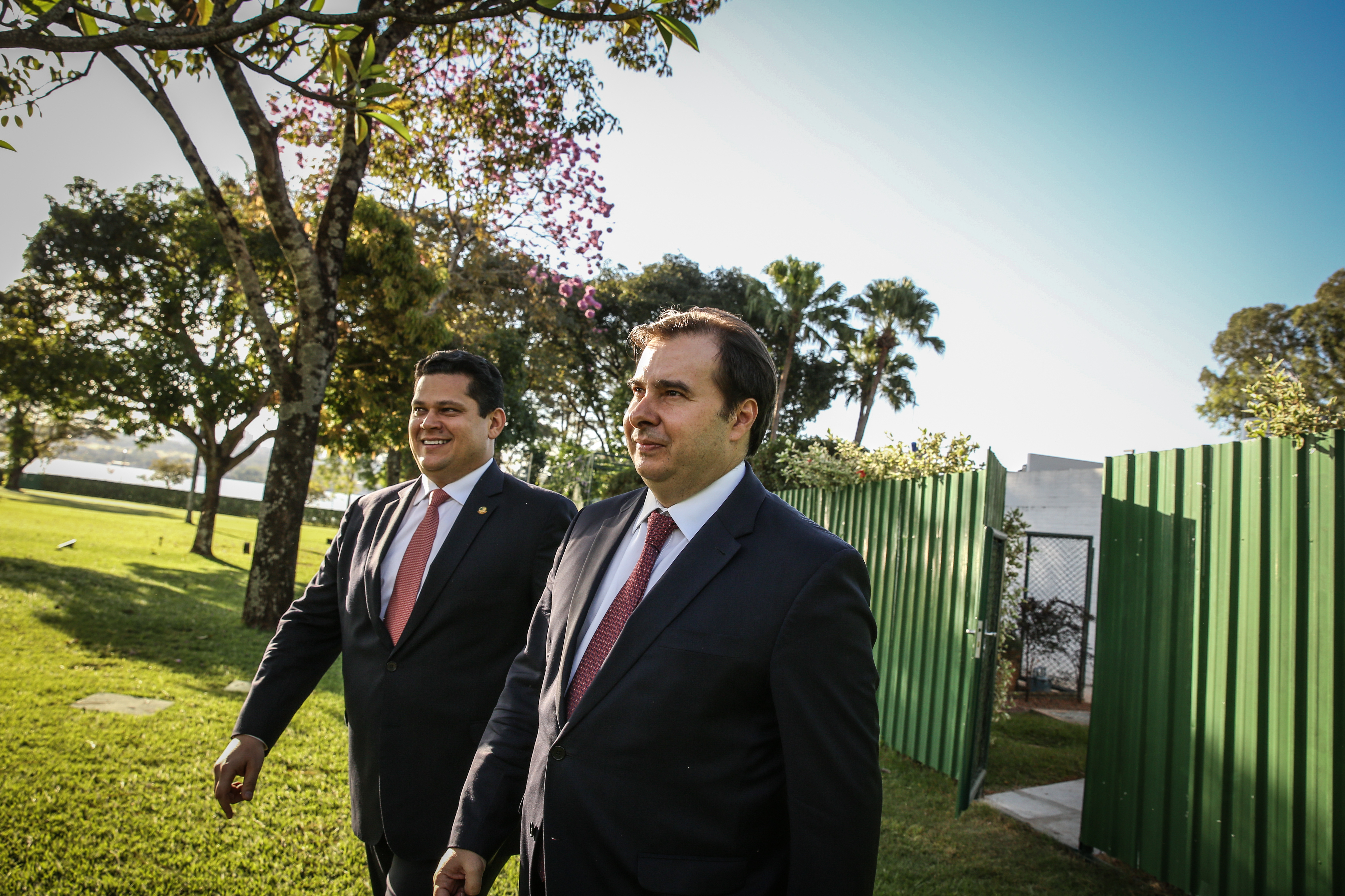 Davi Alcolumbre e Rodrigo Maia