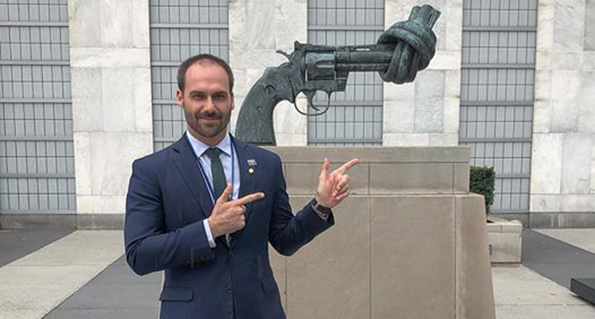 Eduardo Bolsonaro em Washington/DC